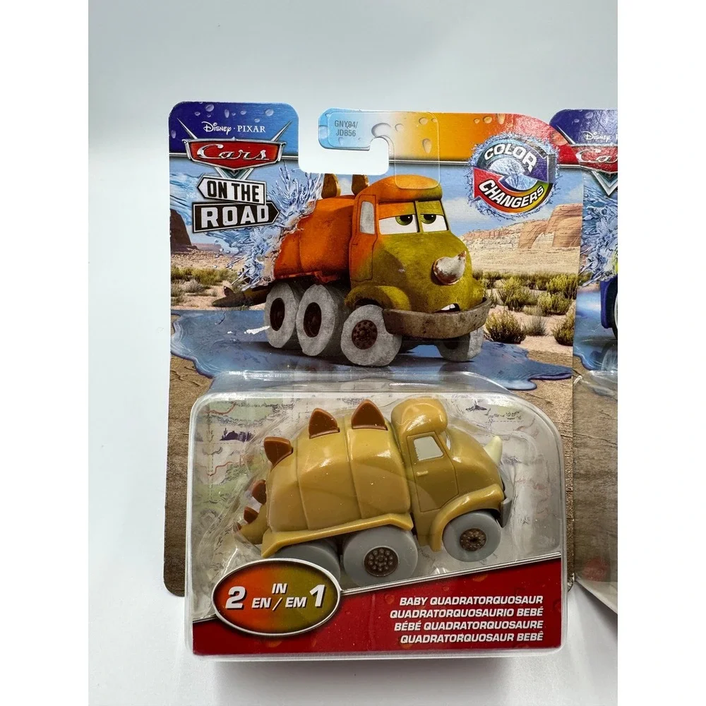 Disney Pixar Cars Color Changers DJ & Baby Quadratorquosaur On The Road 2-Pack‎